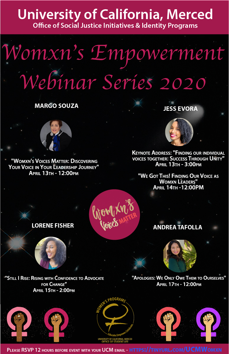 Womxn's Empowerment Webinar Series 2020 Flyer